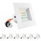 Luxrite 4 Inch Square LED Recessed Can Lights 5 CCT 2700K-5000K 14W (75W Equivalent) 950LM Dimmable 6-Pack LR23786-6PK - alternate 1